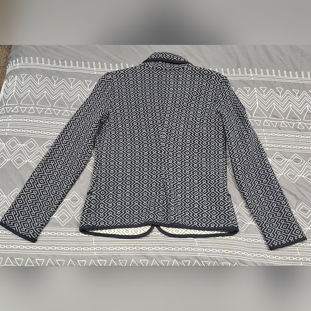 Pendleton Geometric Navy And White Blazer Size Sm… - image 7